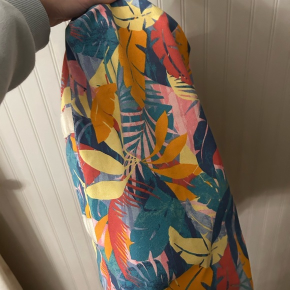 Tropical Multicolor Canvas Tote Bag - Picture 6 of 7